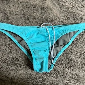 Neon blue adjustable Jolyn bikini bottoms